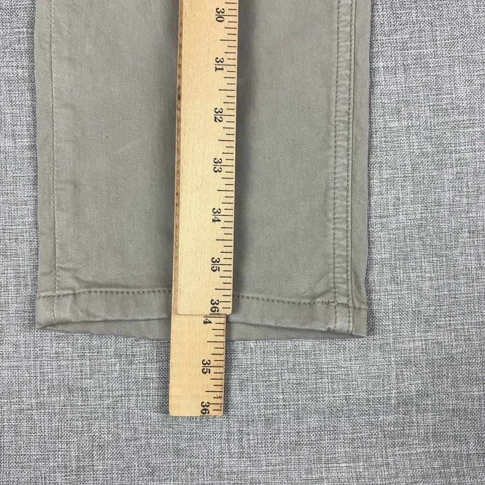 Paige Jeans Mens 29x27 Beige Light Wash Straight Leg Stretch Denim Pants